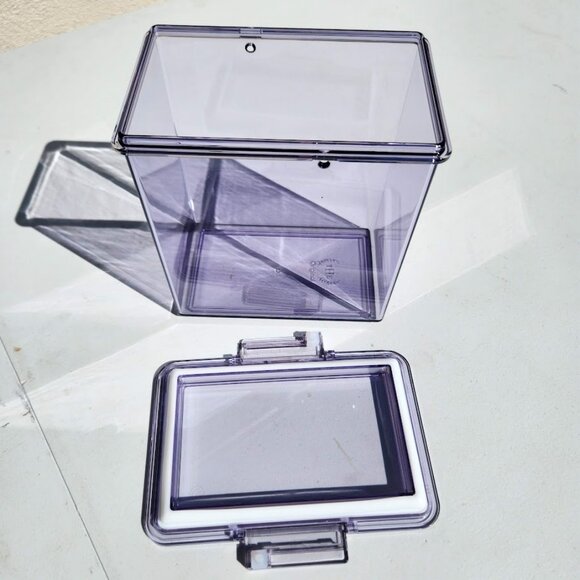 2X The Home Edit Medium Canisters Food Storage Containers Clear 4" x 6" x 6" Pan - Picture 6 of 9